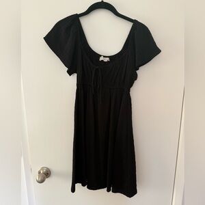 All in Favor Black Mini Dress